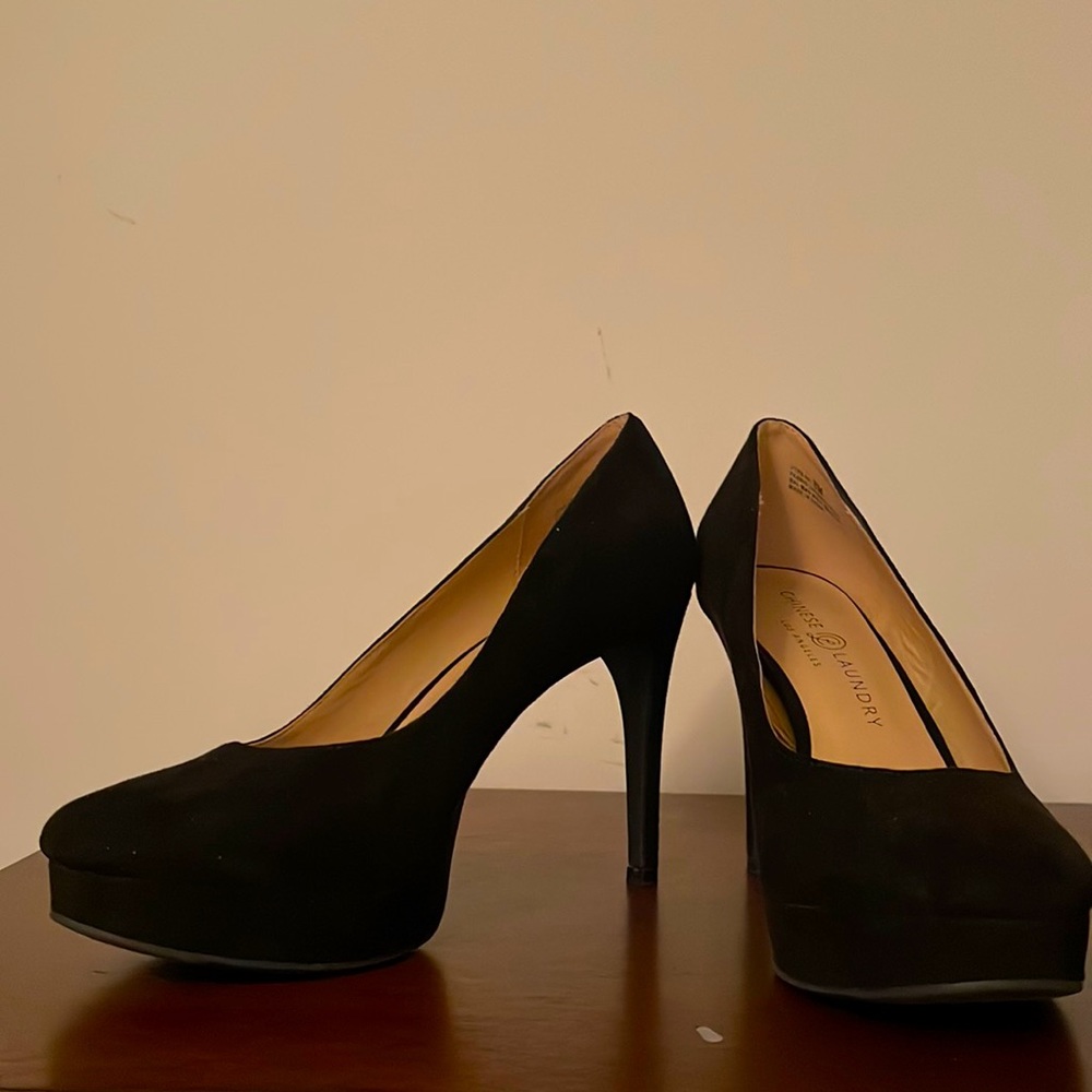 COPY - 3-4 inch Black Heel Shoes